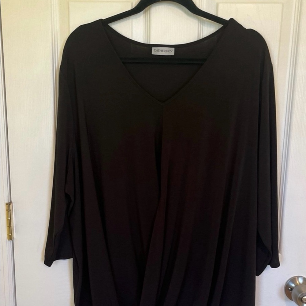 Catherine’s Black Blouse size 3xl
